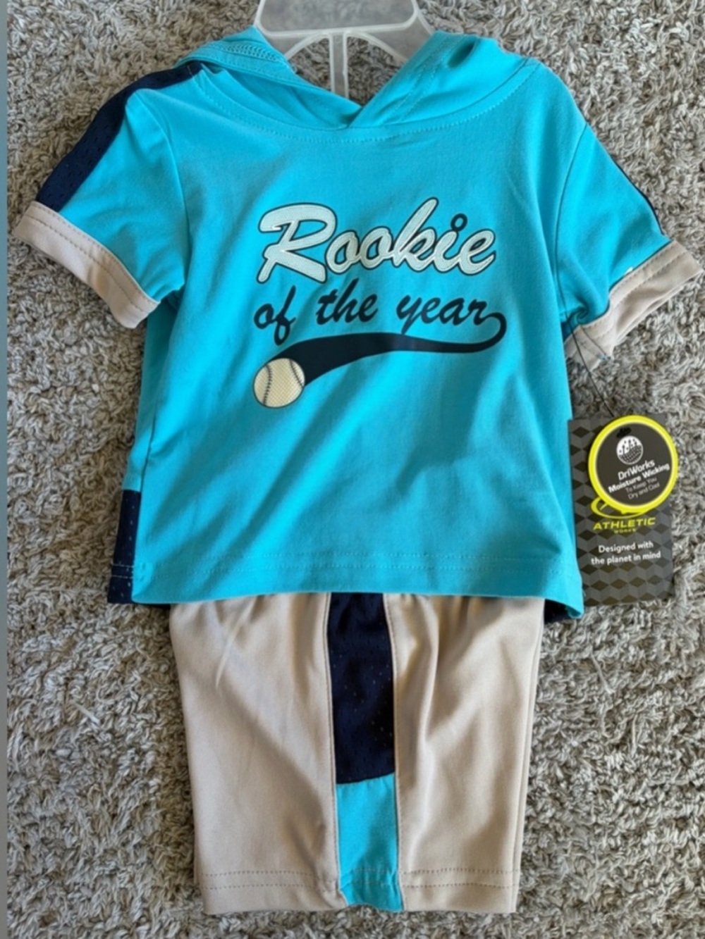 NWT•Athletic Works• 2-pc Short Set | Blue | 3-6m